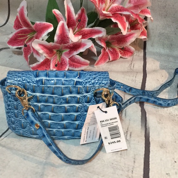Brahmin LIL CERULEAN MELBOURNE Convertible Bag NWT - Picture 2 of 8